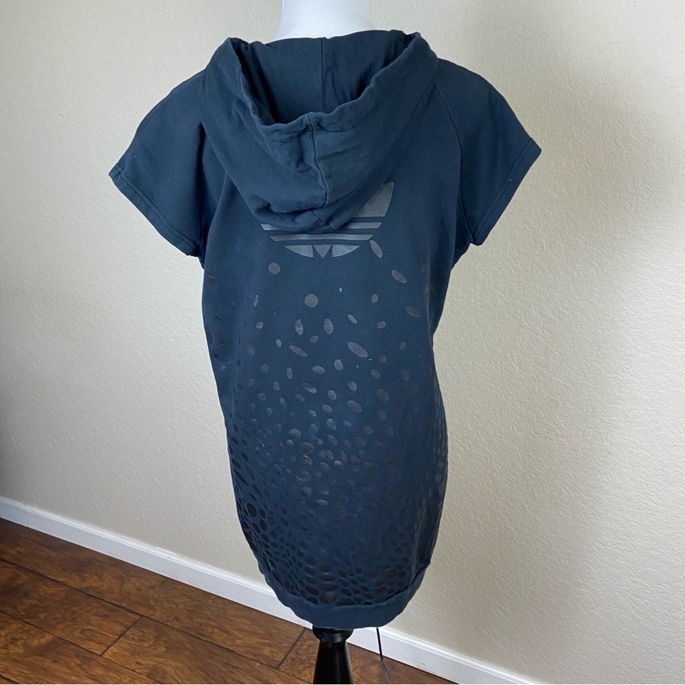 Adidas Navy Blue Hooded Dress - Picture 3 of 9